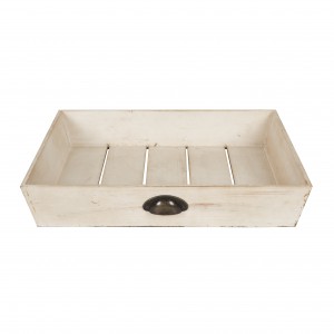 Gracie Oaks Mcclary Distressed Wood Square Accent Tray GRCS5680